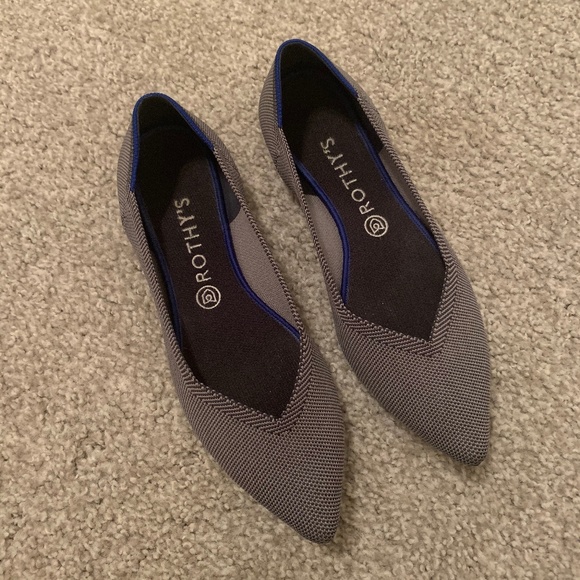 COPY - Rothy's Cloud Grey Birdseye – Pointed Toe … - Picture 4 of 12